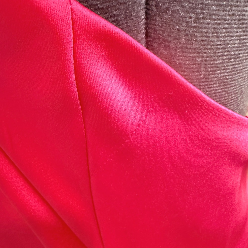 Ramy Brook Dress Maxi Tatiana Gown Hot Pink Halter Formal Size 8 MSRP $645 - Picture 14 of 15